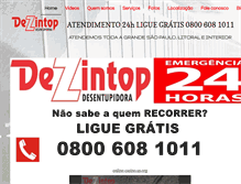 Tablet Screenshot of dezintopdesentupidora.com.br